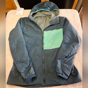 ARC'TERYX NYLON ELASTANE HOOD INSULATION CHEST ZIP POCKET JACKET WOMENS SIZE XL